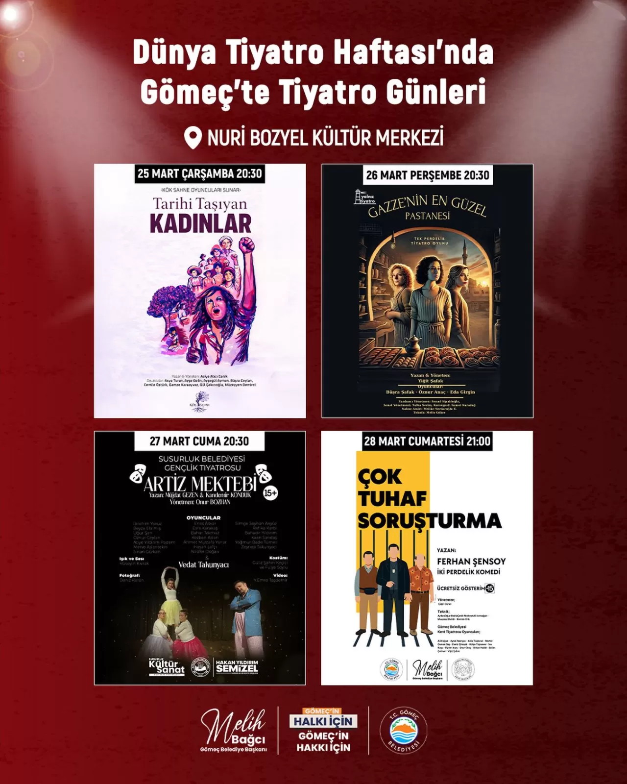 Gömeç'te Dünya Tiyatro Haftası Coşkusu: Tiyatro Günleri Başlıyor