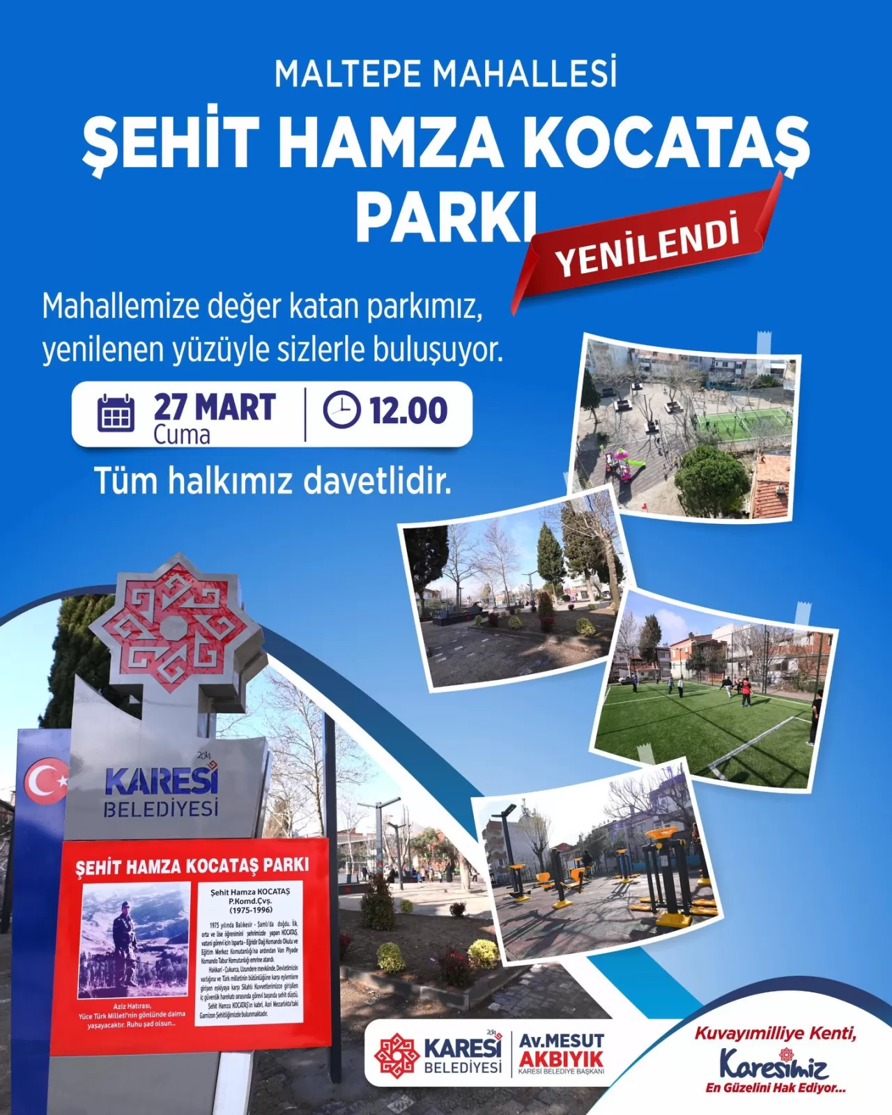 Karesi Belediye Başkanı Akbıyık: "Maltepe Mahallemize Yakıştı, Çok Güzel Oldu"