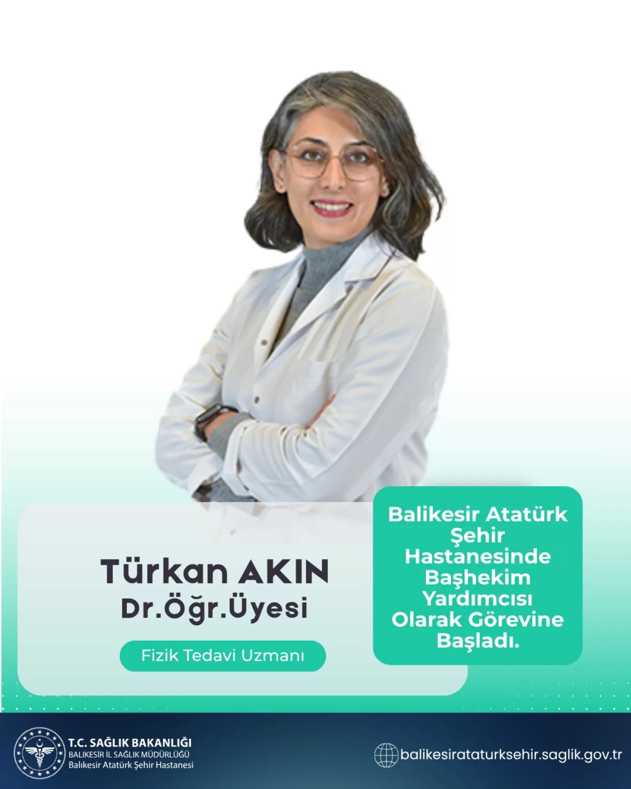 Balıkesir Atatürk Şehir Hastanesi'ne Yeni Başhekim Yardımcısı Atandı