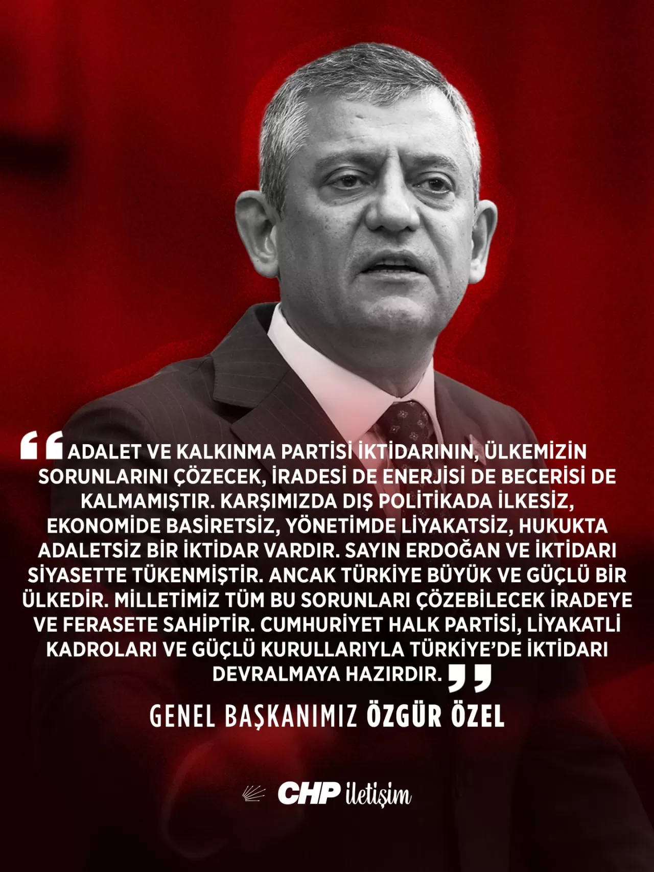 CHP'li Sarı: "Liyakatli Kadrolarımızla İktidara Hazırız"
