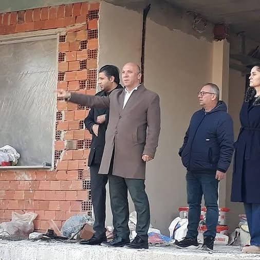 Hayırsever Katkısıyla İnşa Edilen Atatürk İlkokulu'nun İnşaatında İncelemeler Yapıldı