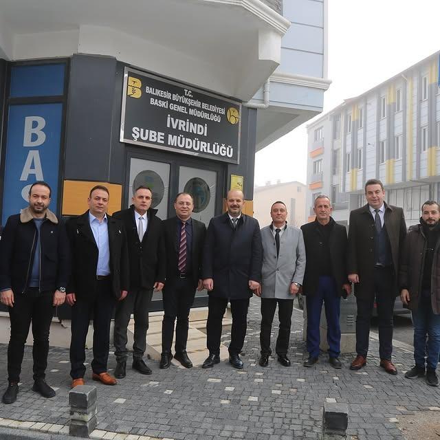 İvrindi Belediye Başkanından Yeni BASKİ Şube Müdürüne Ziyaret