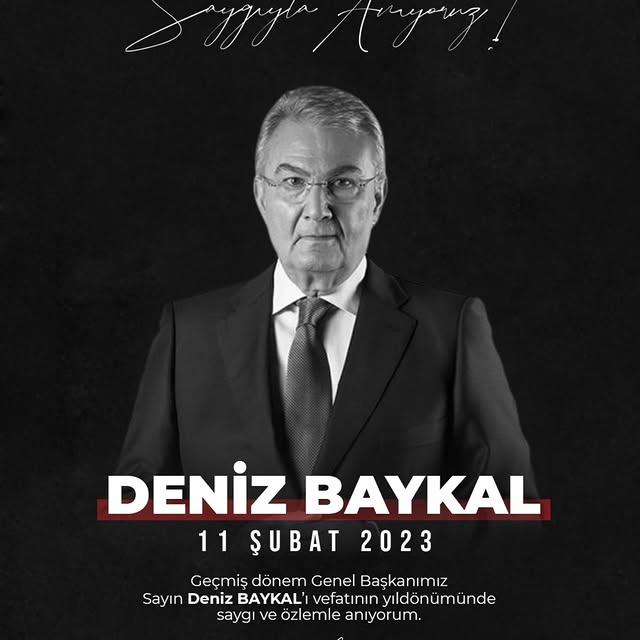 Deniz Baykal Saygıyla Anıldı