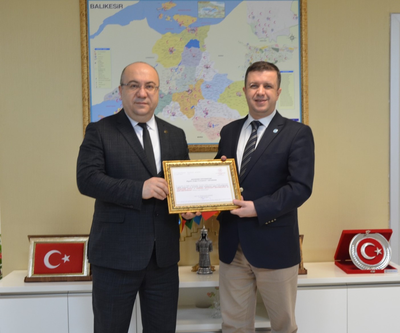 Balıkesir Üniversitesi'ne Sağlık Bakanlığı Sertifikası