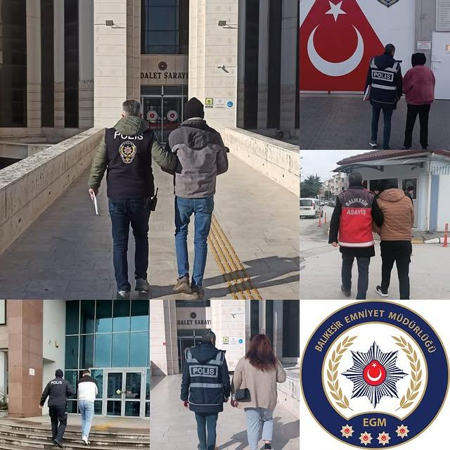 Balıkesir'de Geniş Çaplı Operasyon: Aranan 61 Kişi Yakalandı
