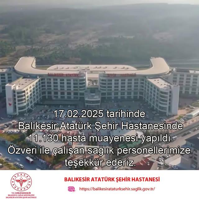 Balıkesir Atatürk Şehir Hastanesi'nde Yoğun Hasta Trafigi