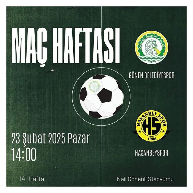 Gönen Belediye Spor, Hasanbeyspor'u Konuk Ediyor