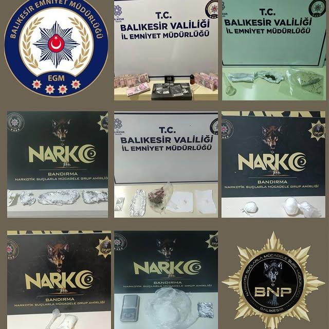 Balıkesir'de Uyuşturucu Operasyonu: Büyük Miktarda Uyuşturucu Madde Ele Geçirildi