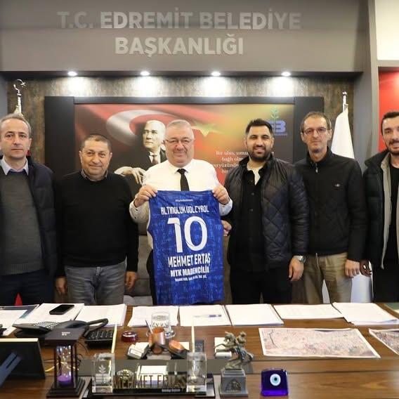 Altınolukspor Yönetiminden Edremit Belediyesine Ziyaret