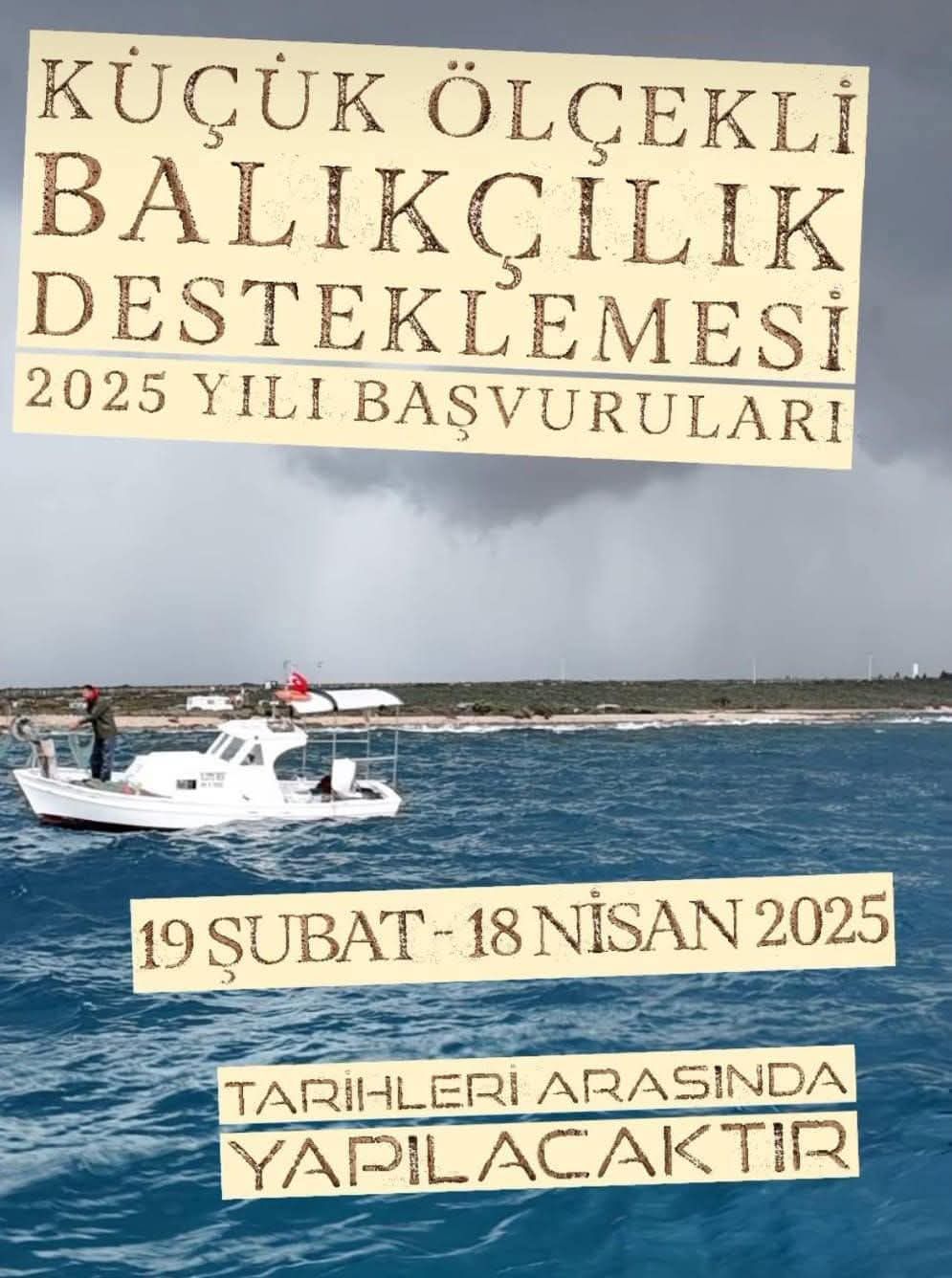 Küçük Ölçekli Balıkçılara 2025 Destek Başvuruları Başlıyor