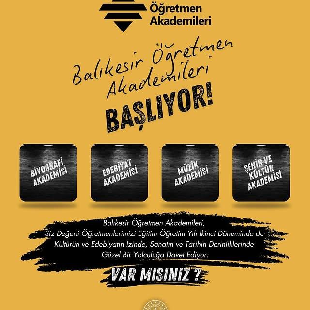 Balıkesir Öğretmen Akademileri Yeniden Kapılarını Açıyor