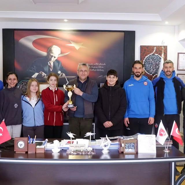 Belediye Voleybol Takımı Şampiyonluğu Sonrası Ziyaretler Devam Ediyor