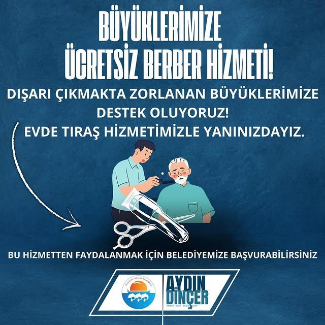 Büyüklerimize Evde Ücretsiz Berber Hizmeti Başlıyor