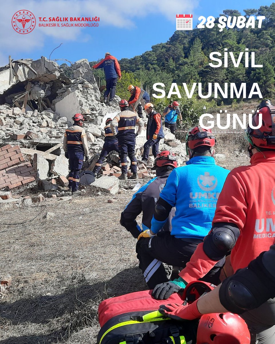 Balıkesir İl Sağlık Müdürlüğü'nden Sivil Savunma Günü'nde Etkinlik