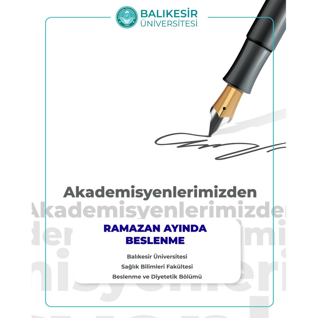 Ramazan Ayında Sağlıklı Beslenme Önerileri