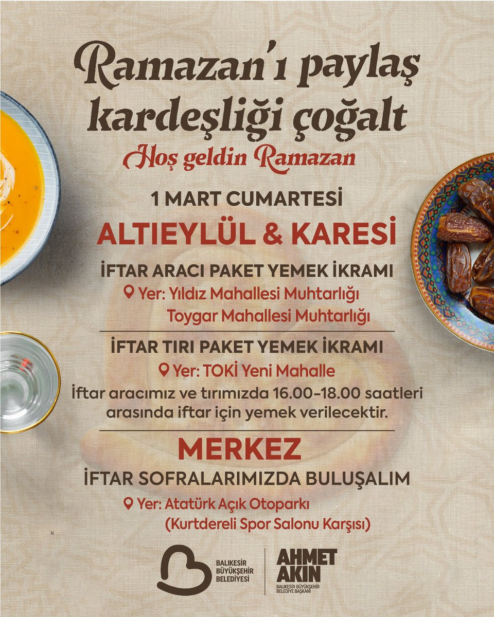 Balıkesir'de Ramazan Kardeşliği: 400 Bin Kişilik İftar Paketleri Dağıtılıyor