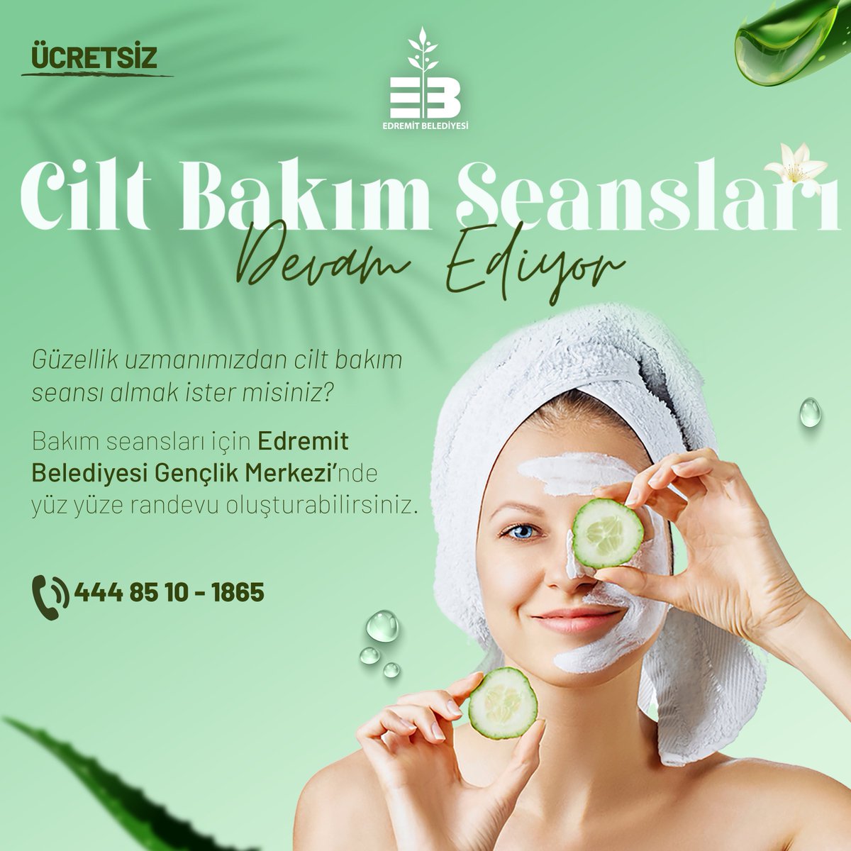 Edremit'te Ücretsiz Cilt Bakım Seansları Başlıyor
