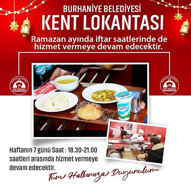 Burhaniye Kent Lokantası Ramazan’da da Hizmet Verecek