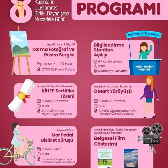 Ayvalık’ta 8 Mart Etkinlikleri: Güçlü Kadın Güçlü Ayvalık