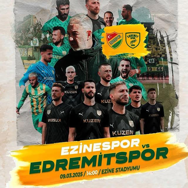 Edremitspor'un Şampiyonluk Mücadelesinde Deplasman Zorluğu