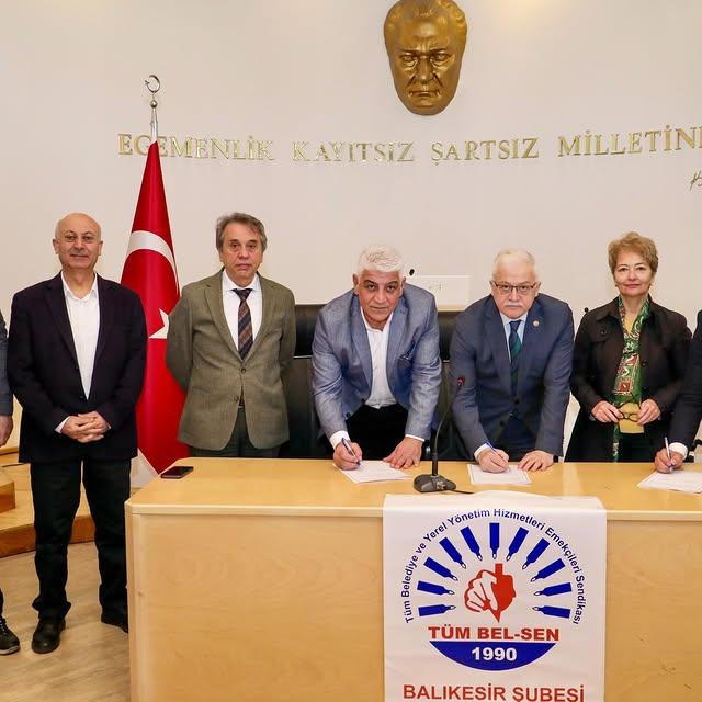 Burhaniye Belediyesi'nde Toplu İş Sözleşmesi İmzalandı