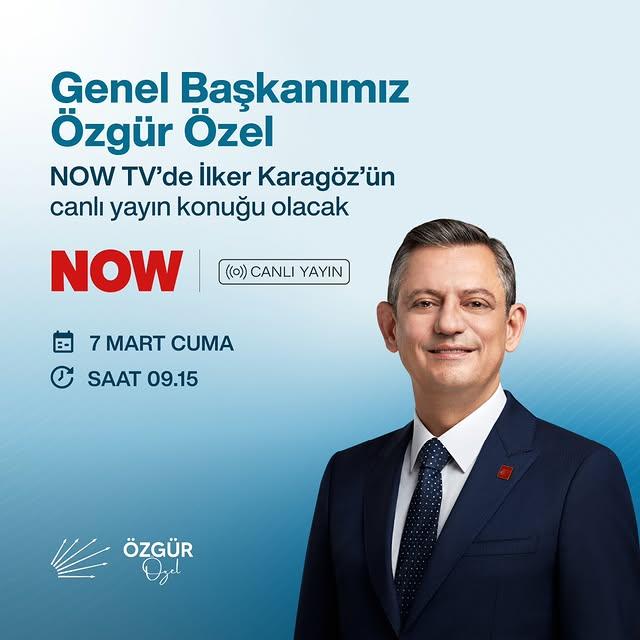 CHP Balıkesir Milletvekili Ensar Aytekin'den Duyuru: Özgür Özel NOW TV'de Konuk Olacak