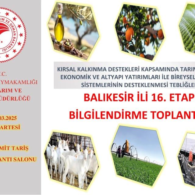 Edremit'te Kırsal Kalkınma Destekleri Bilgilendirme Toplantısı