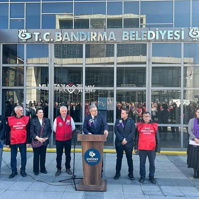 Bandırma Belediyesi'nden Kadın Emekçilerine Destek