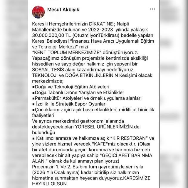 Karesi Belediyesi'nden Yeni Sosyal Tesis Projesi: Naipli Mahallesi'nde Dönüşüm Başlıyor