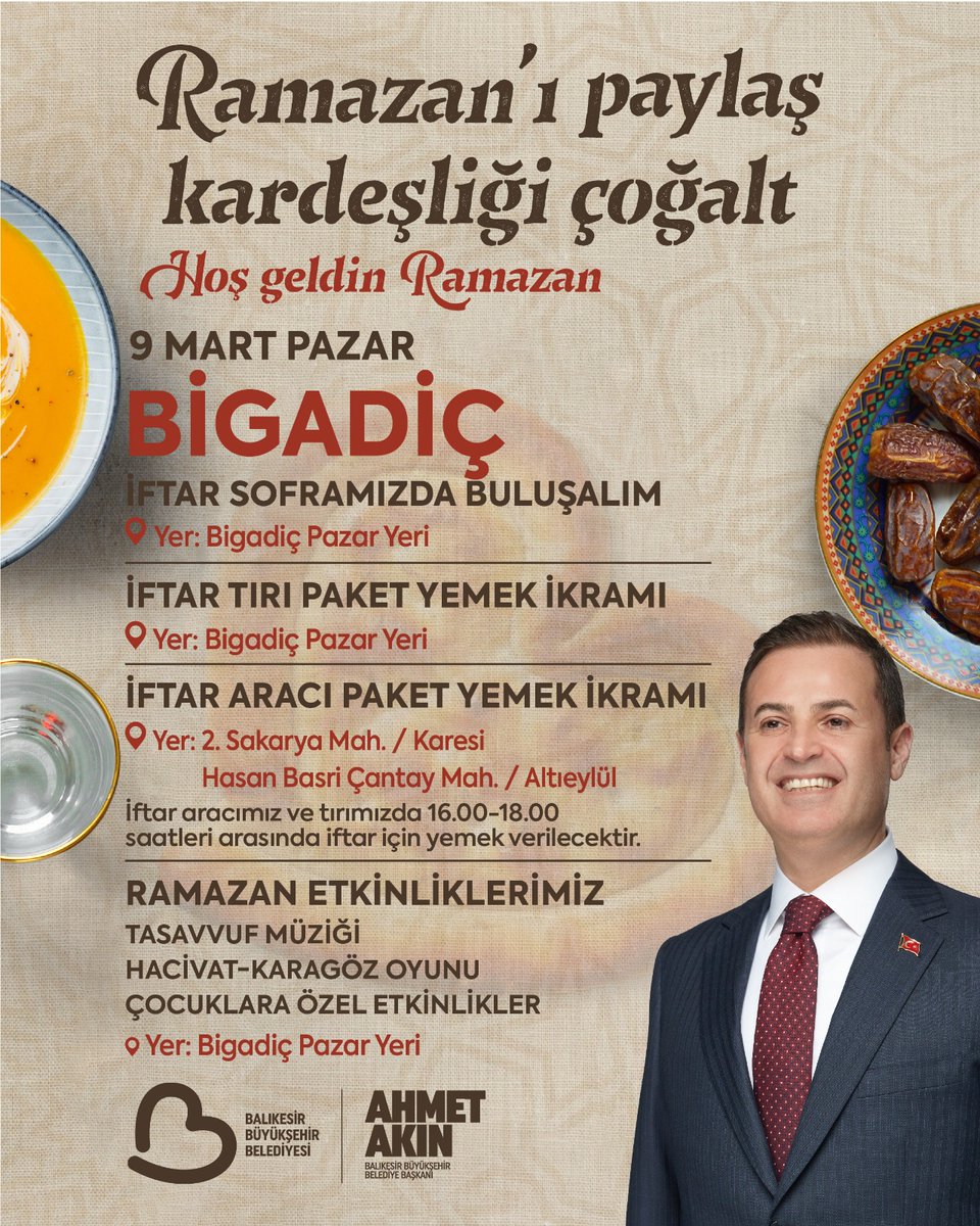 Balıkesir Büyükşehir Belediyesi'nden Ramazan Ayı Yardımları