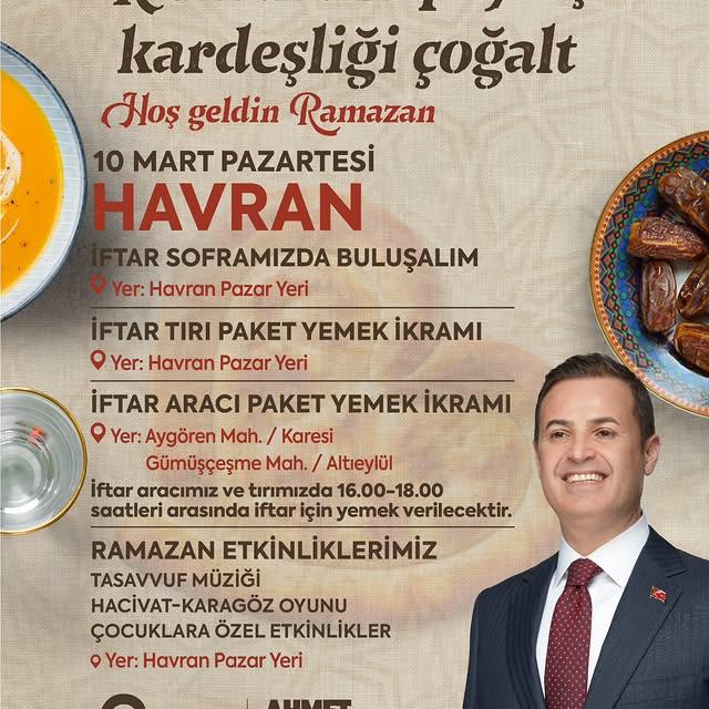 Balıkesir Büyükşehir Belediyesi'nden Ramazan Etkinlikleri