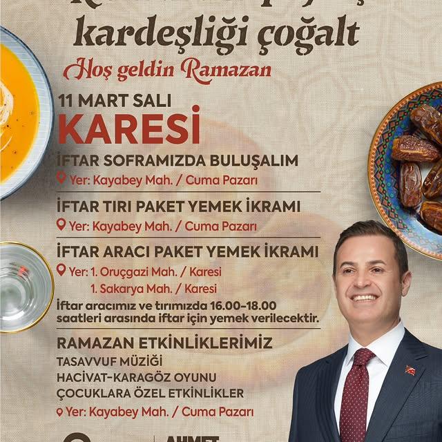 Balıkesir Büyükşehir Belediyesi'nden Ramazan Etkinlikleri