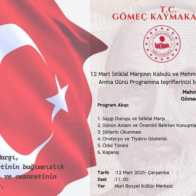 İstiklal Marşı'nın Kabulü ve Mehmet Akif Ersoy'u Anma Etkinliği