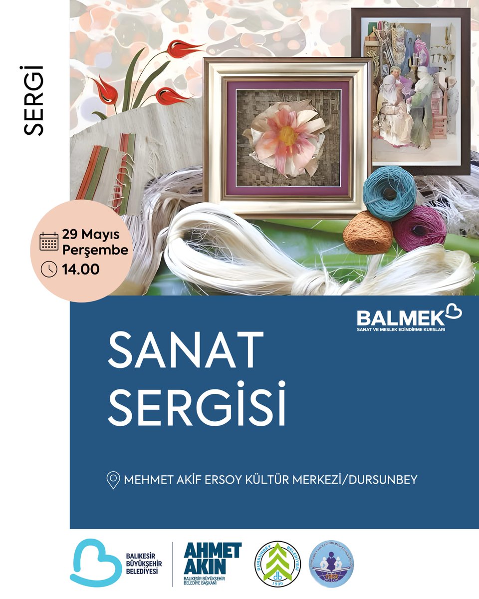 Dursunbey'de Sanat Sergisi Düzenleniyor