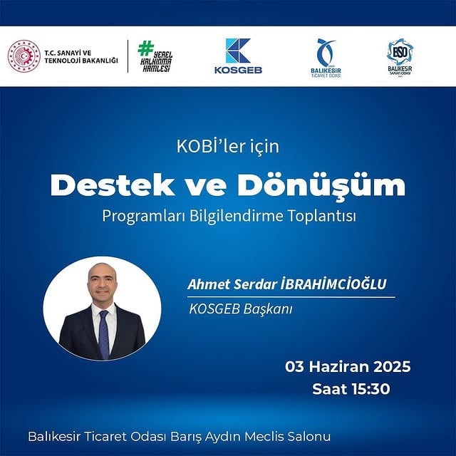 Edremit Ticaret Odası KOBİ’lere Destek ve Dönüşüm Programları Bilgilendirme Toplantısı Düzenliyor