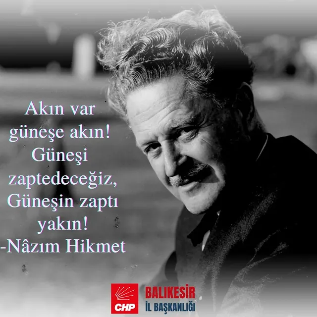 CHP Balıkesir'den Nazım Hikmet'e Anma Töreni