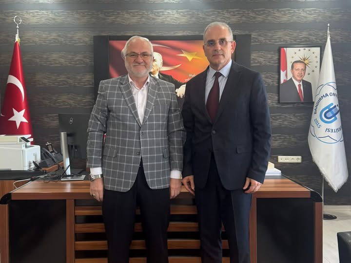 Bandırma Sivil Toplum Kuruluşları Birliği Başkanı Rektörü Ziyaret Etti