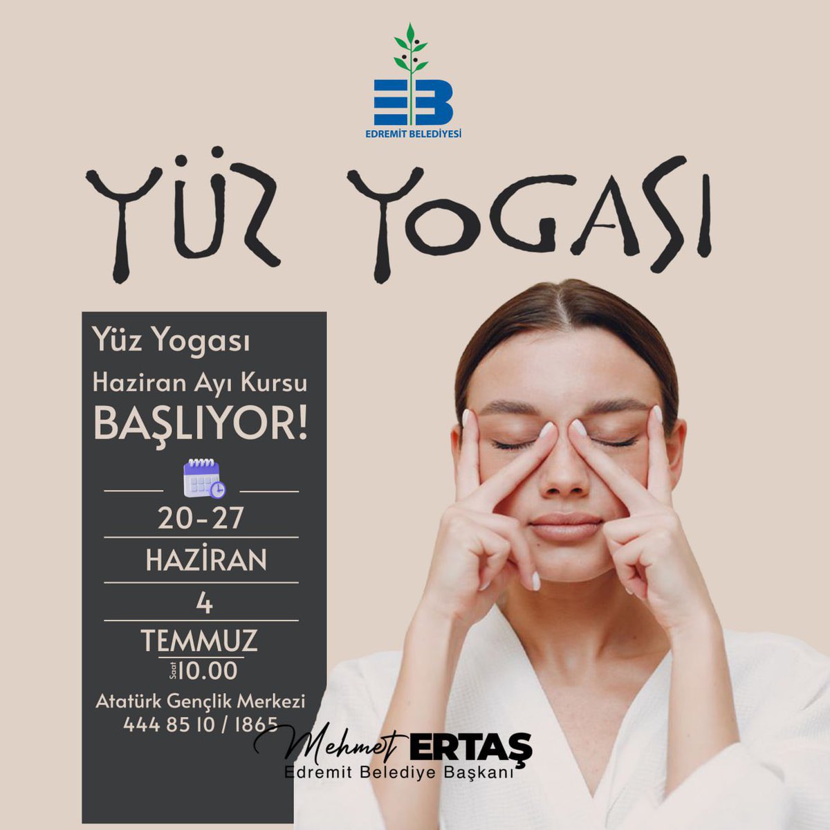 Edremit'te Ücretsiz Temel Yüz Yogası Kursu Başlıyor!