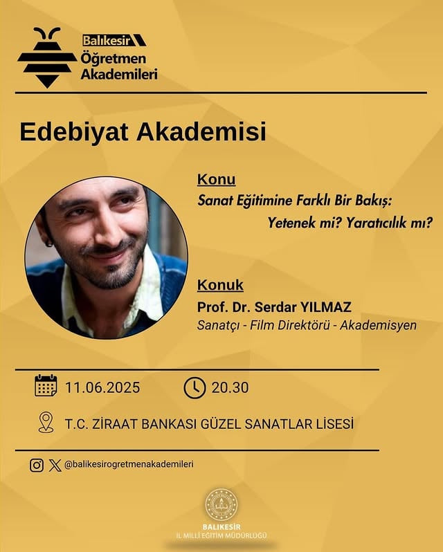Balıkesir'de Öğretmen Akademileri Edebiyat Odaklı Başladı
