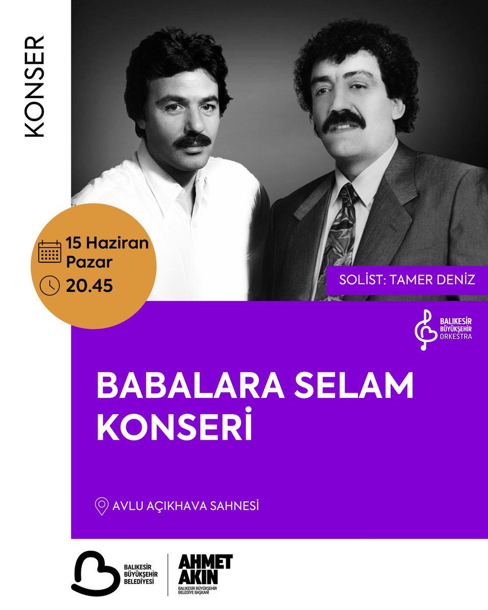 Balıkesir'de Babalar Günü Konseriyle Türk Müziği Ustalara Saygı