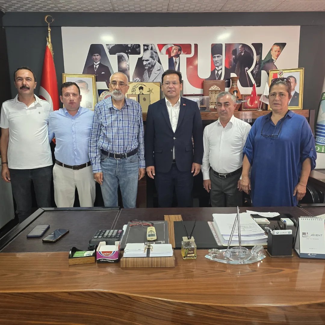 Manyas Belediyesi Serkan Sak ve Kenan Gümüş'ü Ağırladı