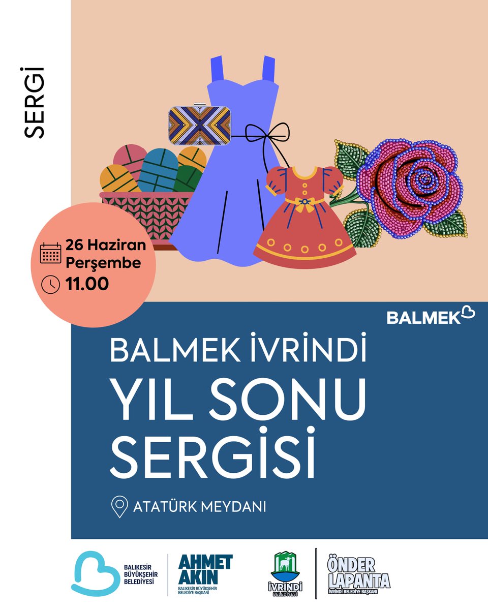 Balıkesir BALMEK İvrindi Kursiyerlerinin El Eserleri Yıl Sonu Sergisiyle Buluşuyor