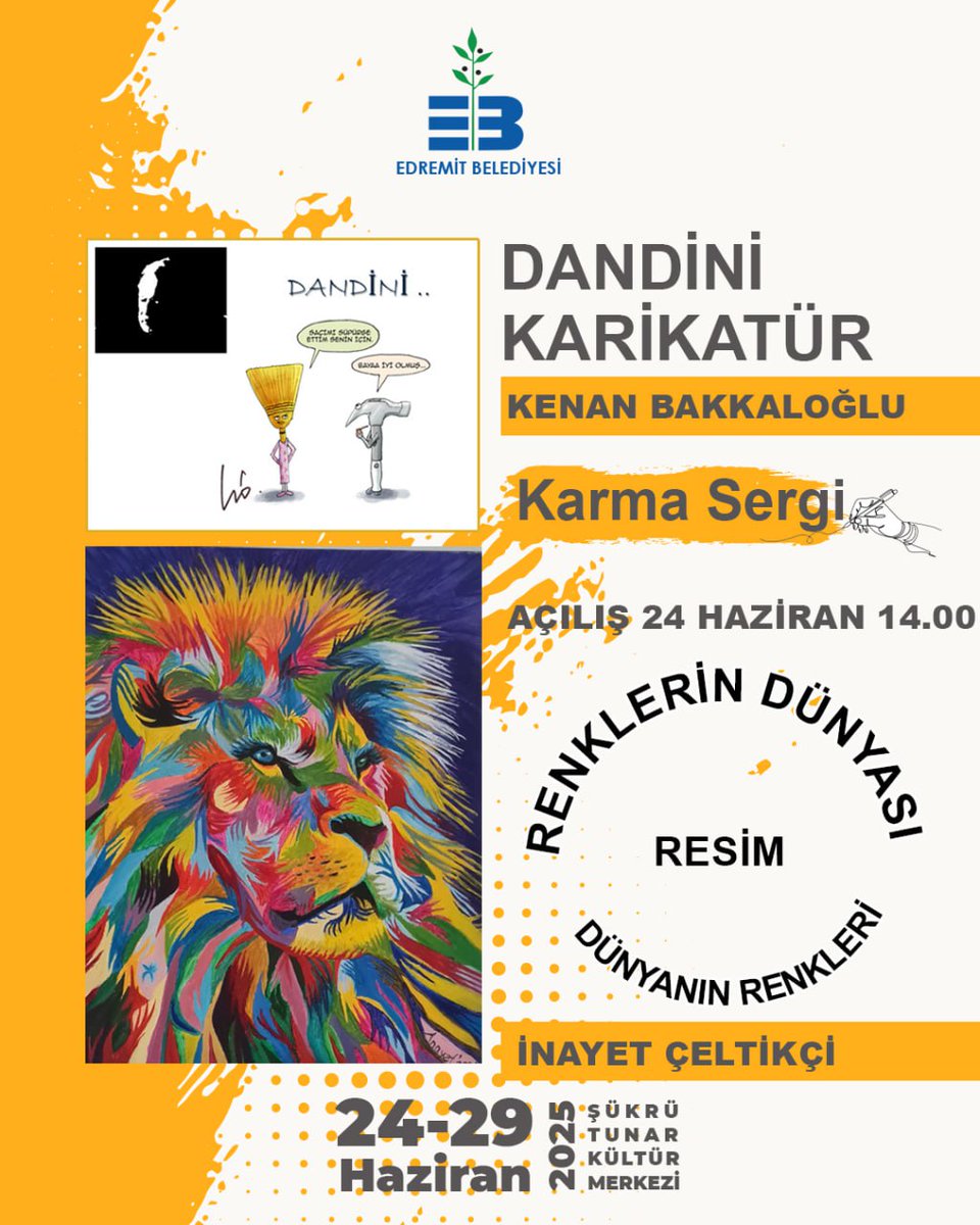 Edremit'te Renklerin Dünyası Karma Resim Sergisi Açılıyor